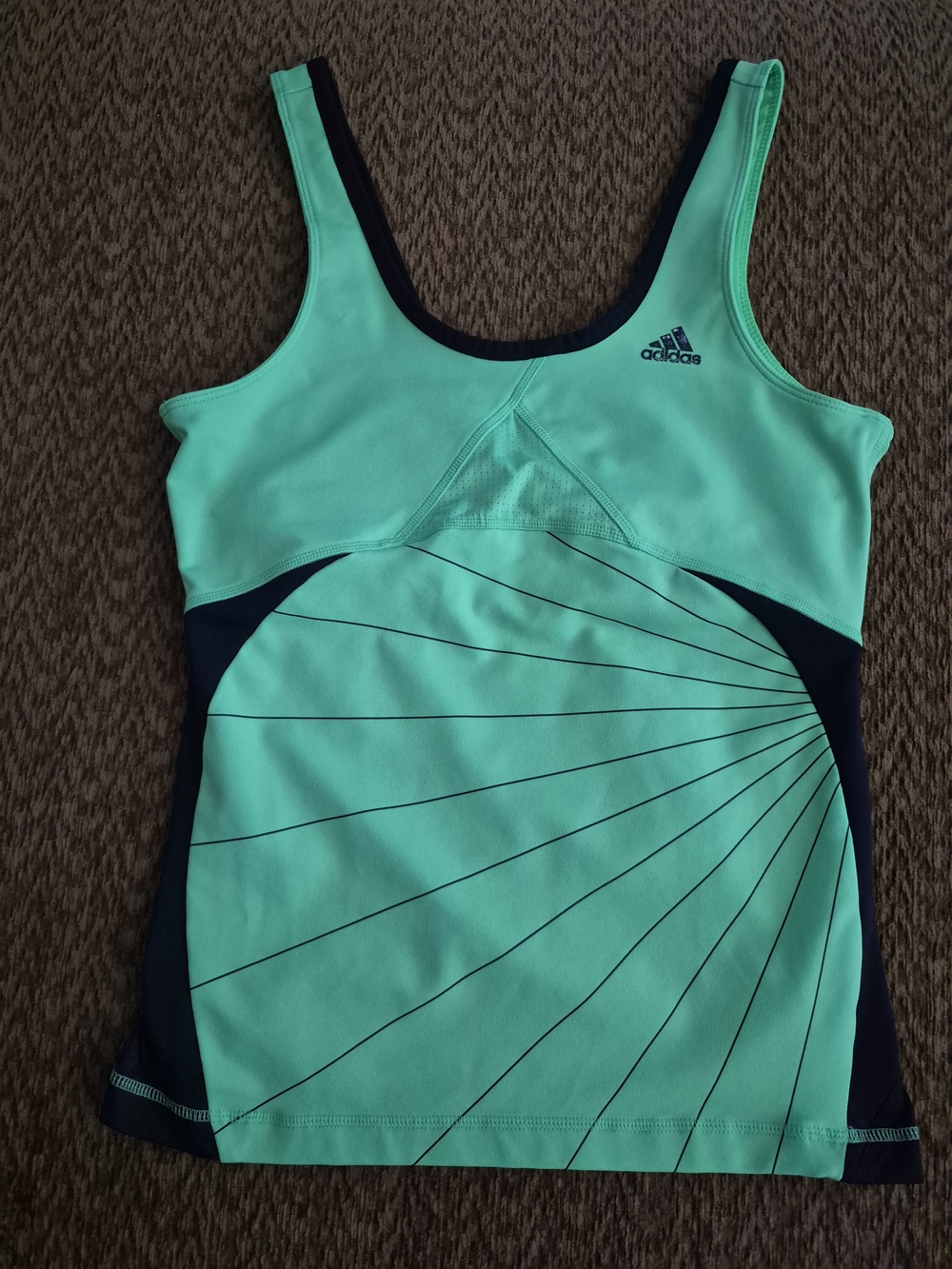 adidas Teal and Navy Athletic Tank Top